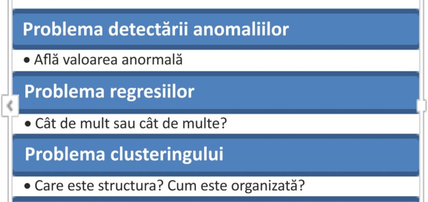 Tipuri de probleme în știinta datelor