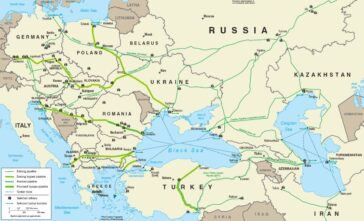 Conducta Druzhba (Prietenia) trece prin Ucraina și Belarus