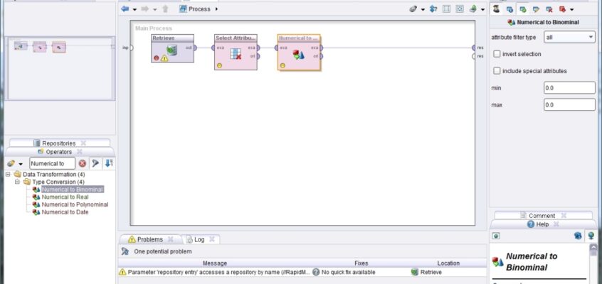 RapidMiner - Reguli de asociere în mineritul datelor