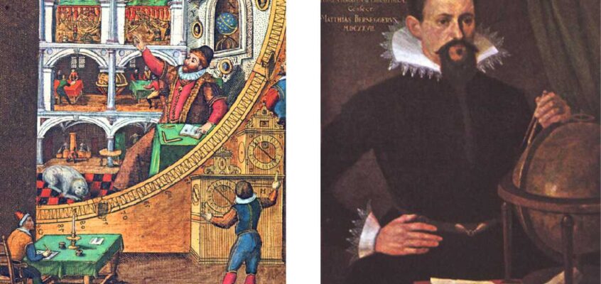Tycho Brahe (1546–1601) și Johannes Kepler (1571–1630)