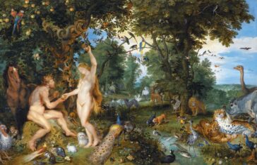 The Garden of Eden with the Fall of Man by Jan Brueghel the Elder and Pieter Paul Rubens, c. 1615.