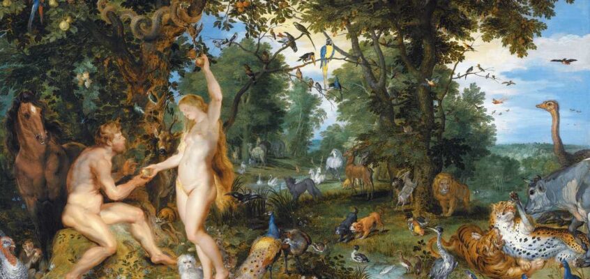 The Garden of Eden with the Fall of Man by Jan Brueghel the Elder and Pieter Paul Rubens, c. 1615.