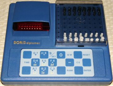 Calculator de șah de călătorie Boris Diplomat (1979).