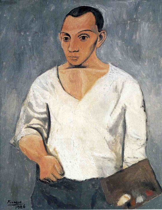 Pablo Picasso, Autoportret cu paletă, 1906