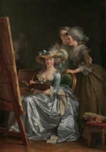 Autoportret cu doi elevi. Artist: Adélaïde Labille-Guiard