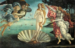 Nașterea lui Venus. Artist: Sandro Botticelli