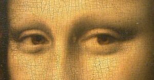 Detaliu al ochilor Monei Lisa