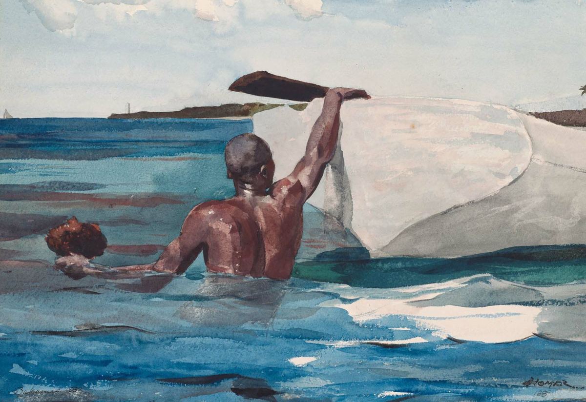 Scufundatorul pentru burete. Artist: Winslow Homer