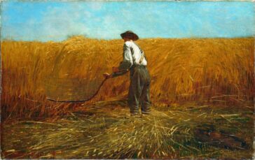 Veteran într-un câmp nou. Artist: Winslow Homer