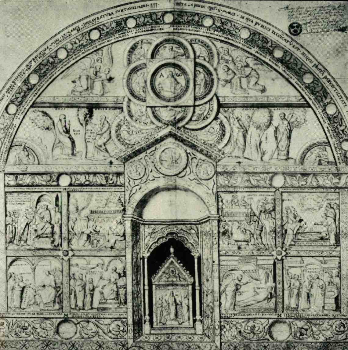 Altarul din argint de la mijlocul secolului al XII-lea care înconjoară altarul Sfântului Remaclu.