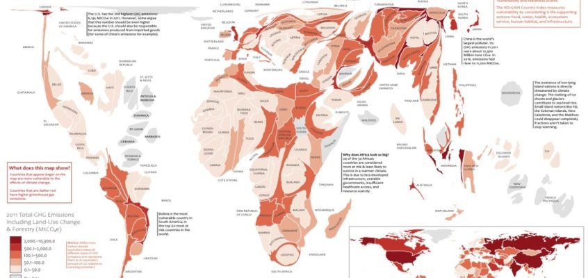 O vizualizare pe țară a impactului schimbărilor climatice