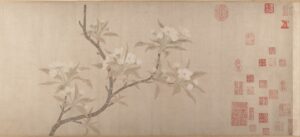 Flori de păr. Artist: Qian Xuan.