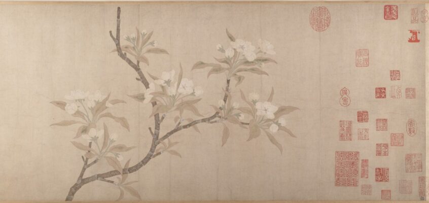 Flori de păr. Artist: Qian Xuan.