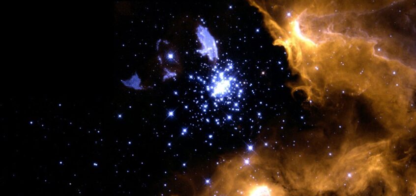 NGC 3603 și norul său părinte
