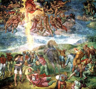 Convertirea lui Saul” (1542) de Michelangelo