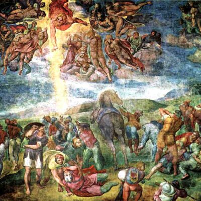Convertirea lui Saul” (1542) de Michelangelo
