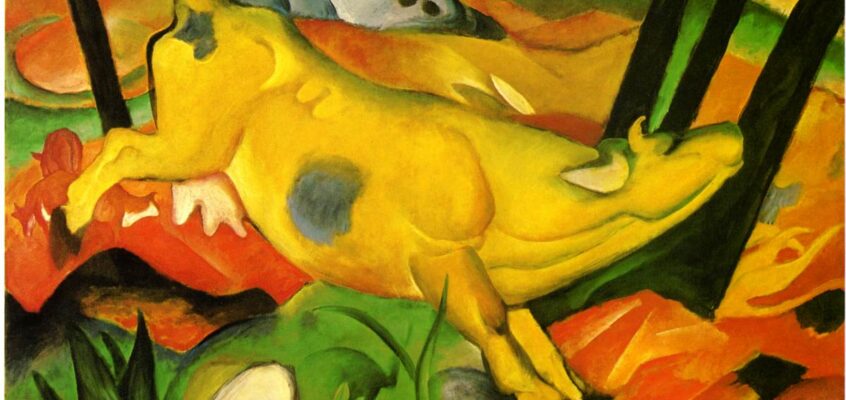 Vaca galbenă. Artist: Franz Marc