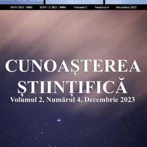 Cunoașterea Științifică, Volumul 2, Numărul 4, Decembrie 2023