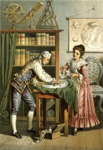 William Herschel (1738–1822) și Caroline Herschel (1750–1848)