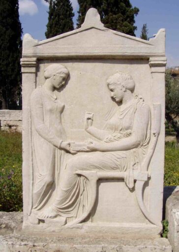 Stela funerară a lui Hegeso. Artist: Kallimachos