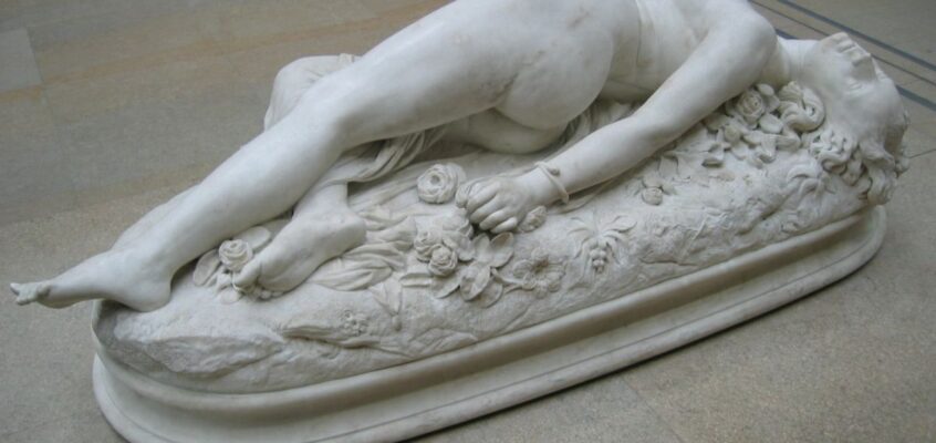 Femeie mușcată de un șarpe. Artist: Auguste Clésinger