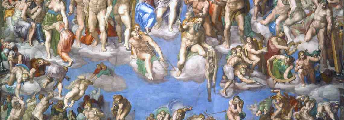 Judecata de Apoi. Artist: Michelangelo.