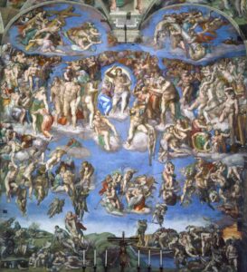 Judecata de Apoi. Artist: Michelangelo.