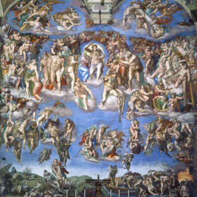 Judecata de Apoi. Artist: Michelangelo.