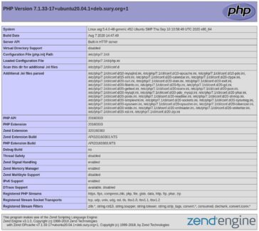 phpinfo