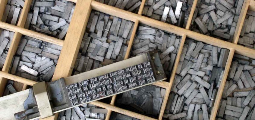 Caractere tipografice de metal