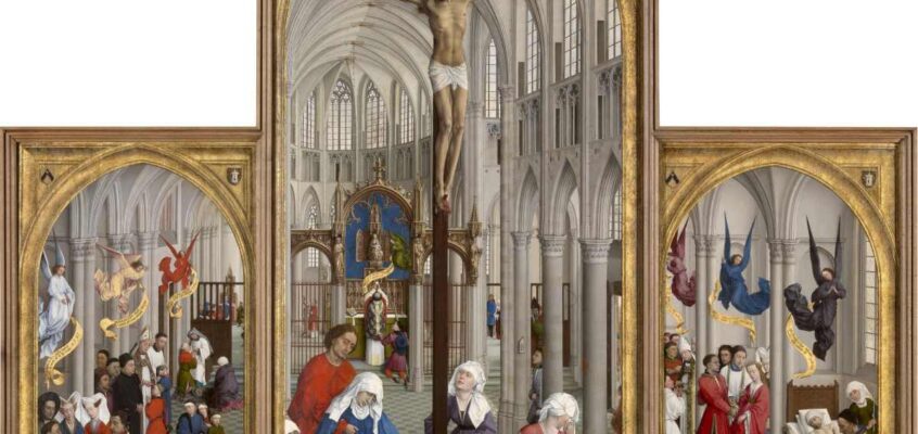 Tabloul de altar al celor șapte sacramente. Artist: Rogier van der Weyden