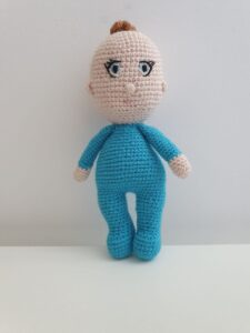 Bebeluș, croșetat manual, 20 cm