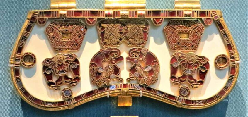 Capac de geantă de la înmormântarea în navă în Sutton Hoo