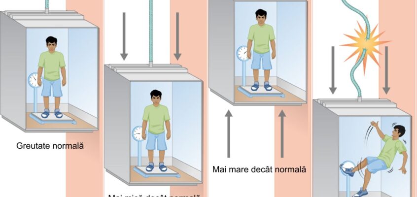 Greutatea într-un lift