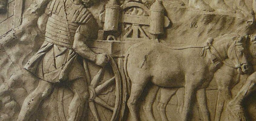 Detaliu din planșa XLVI, Columna lui Traian