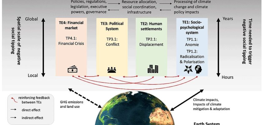 Elemente de basculare (TE) și procese de basculare socială negativă (TP)