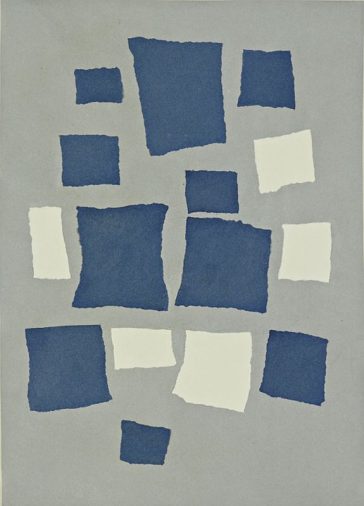 Fără titlu (Colaj cu pătrate aranjate la întâmplare). Artist: Jean Hans Arp