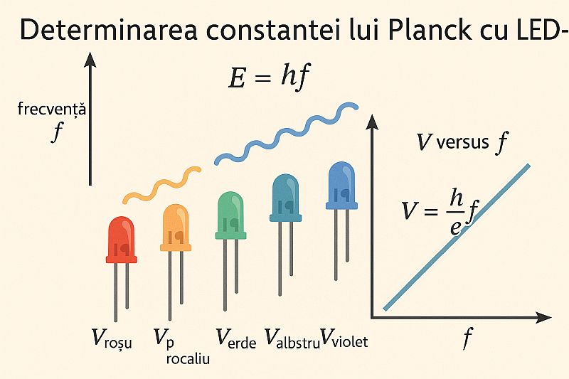 Determinarea constantei lui Planck folosind LED-uri