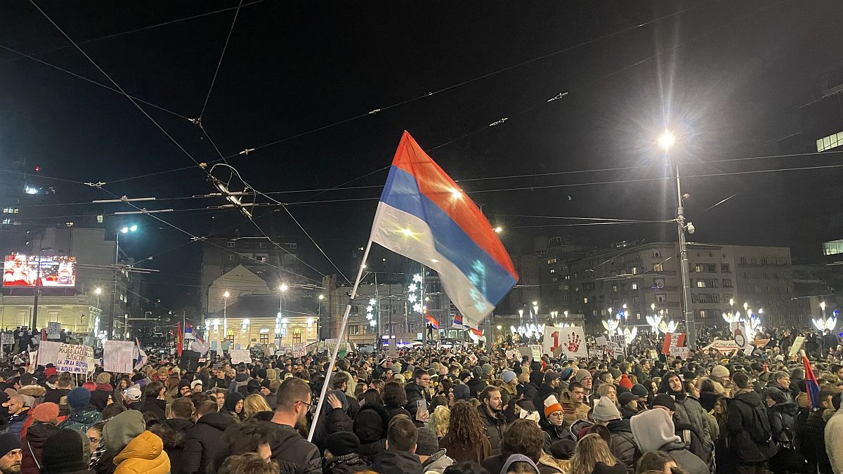 Proteste antiguvernamentale din Serbia