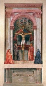 Sfânta Treime. Artist: Masaccio