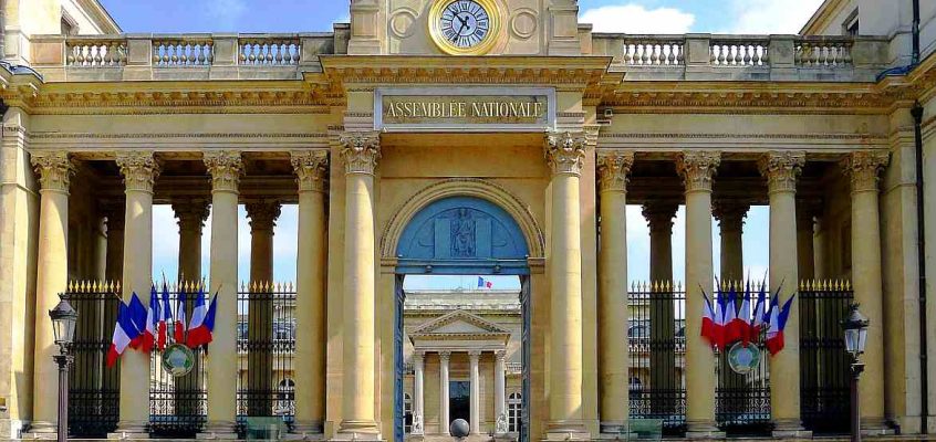 L’Assemblée nationale de France (Palais Bourbon, Paris)