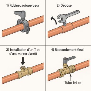 Comment remplacer une robinetterie autoperceuse