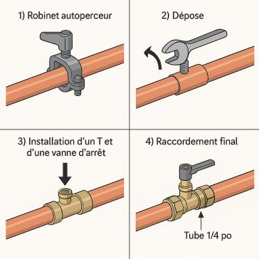 Comment remplacer une robinetterie autoperceuse