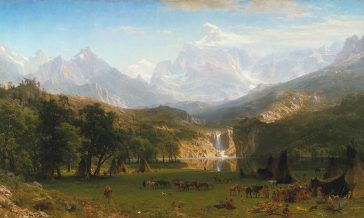 Munții Stâncoși, Vârful Lander. Artist: Albert Bierstadt