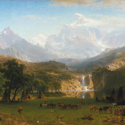 Munții Stâncoși, Vârful Lander. Artist: Albert Bierstadt