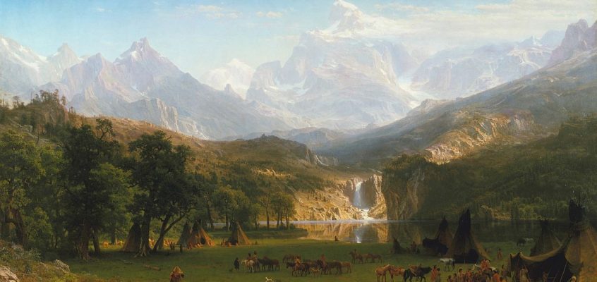 Munții Stâncoși, Vârful Lander. Artist: Albert Bierstadt