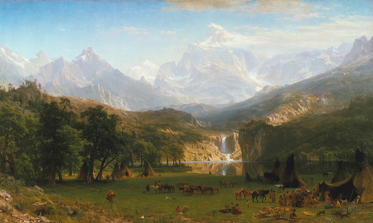 Munții Stâncoși, Vârful Lander. Artist: Albert Bierstadt