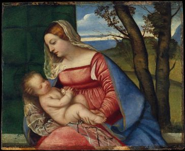 Madona cu Pruncul. Artist: Titian