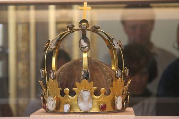 Crown of Napoleon in Louvre Museum in Paris