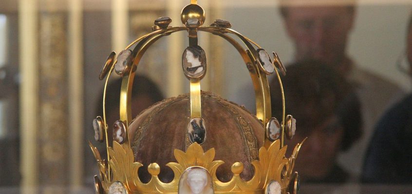 Crown of Napoleon in Louvre Museum in Paris